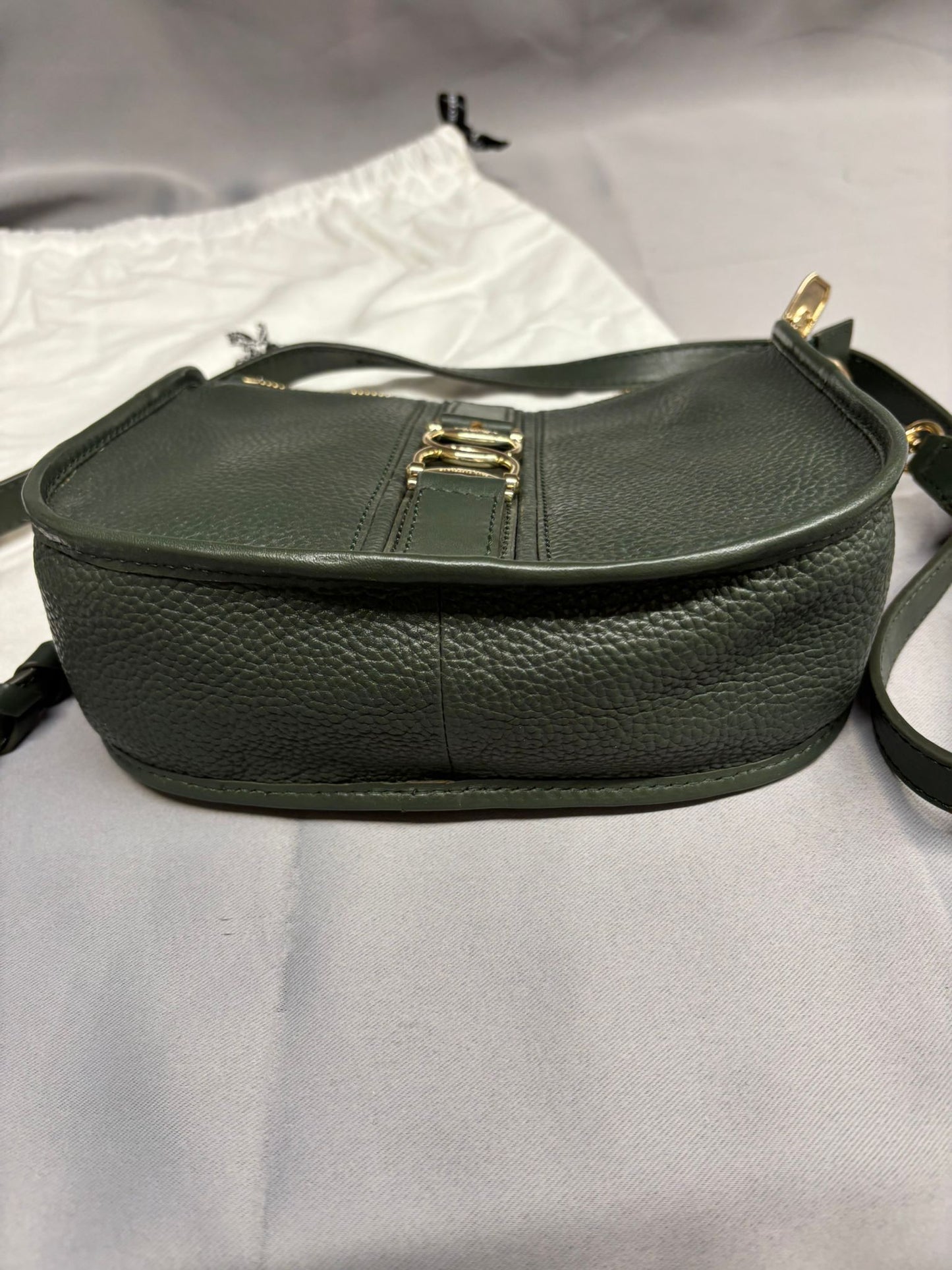 Paul Costelloe Green Crossbody Leather Bag and Matching Purse New