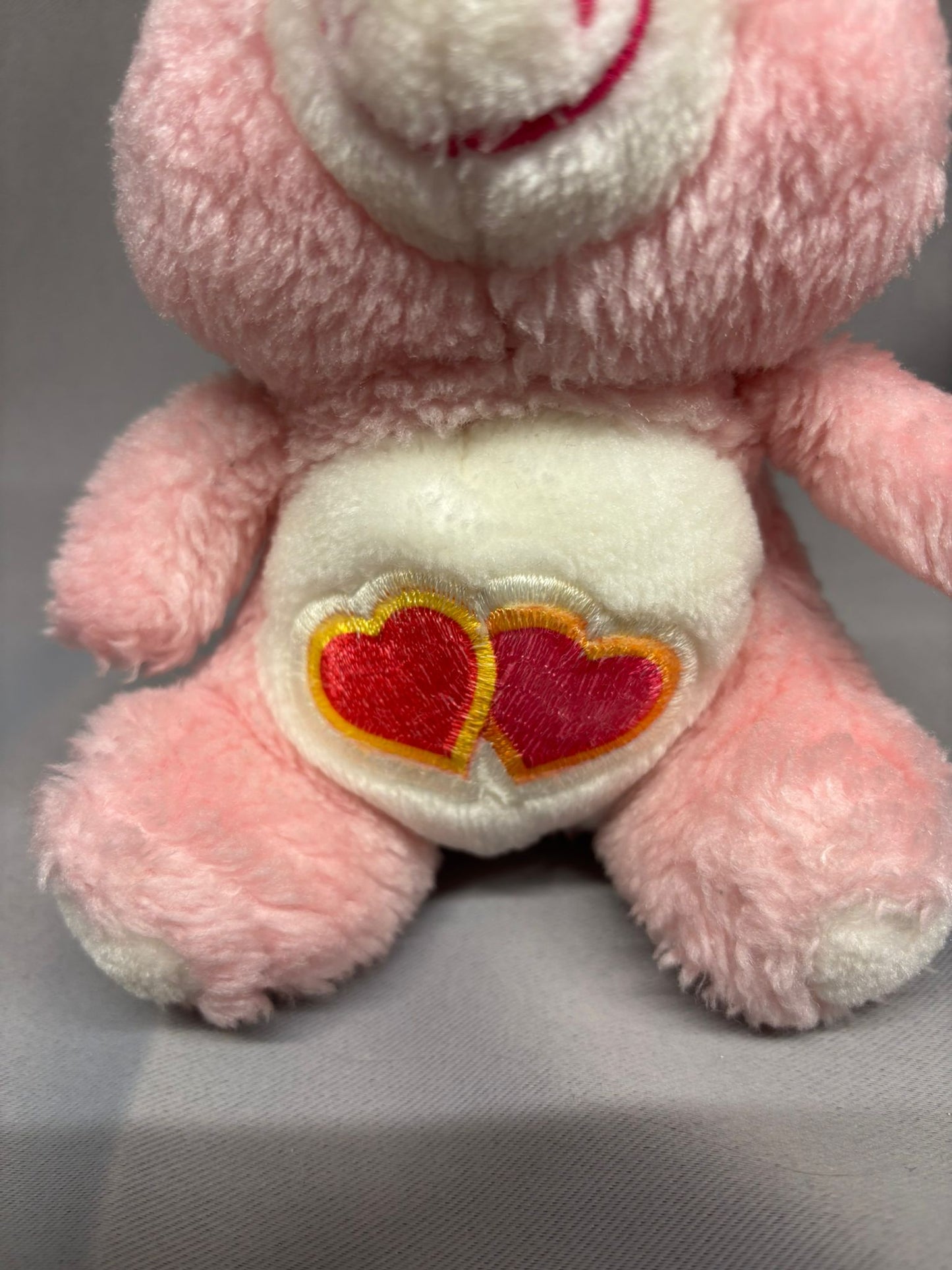 Vintage Original 1980's Care Bear 8" Love-a-Lot Plush Pre-love