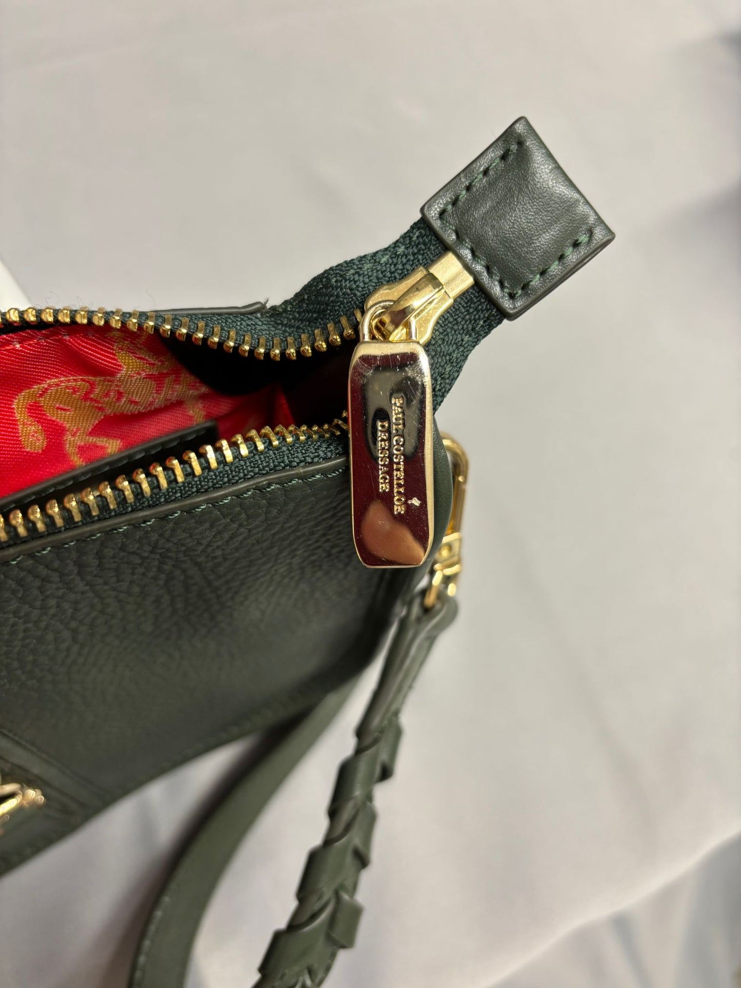 Paul Costelloe Green Crossbody Leather Bag and Matching Purse New