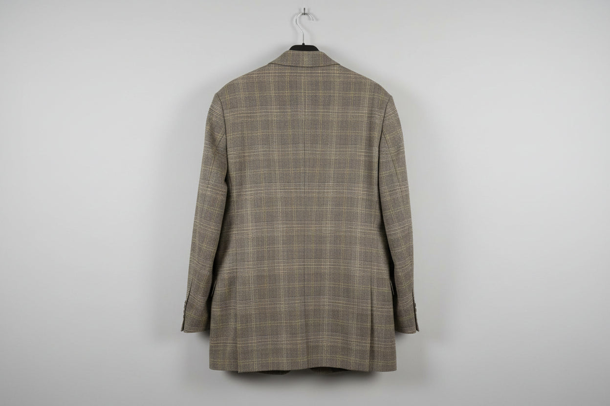 ESSENTIEL ANTWERP Check Blazer Jacket UK 10 EU 38 Grey Black Yellow Venton - GOOD USED CONDITION