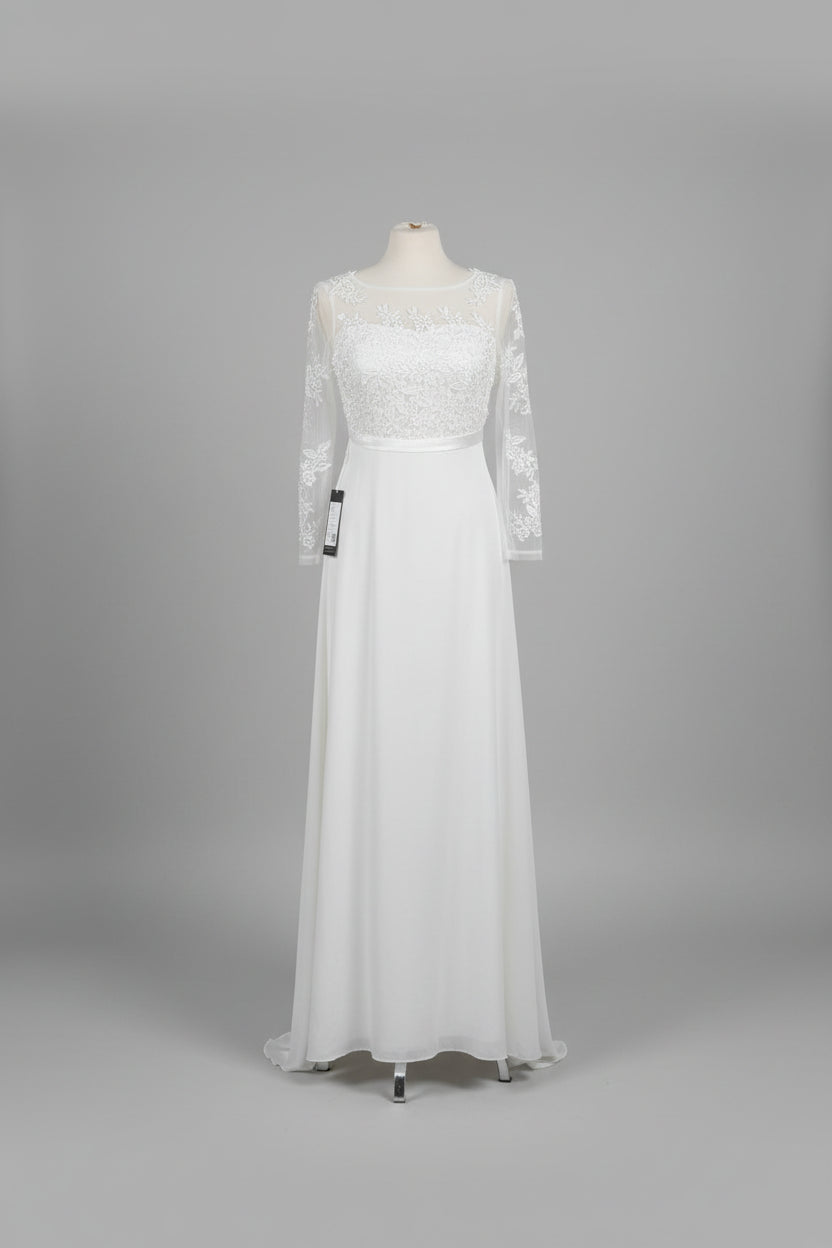 Wedding Dress by Ever Pretty - Lace - White - Small Medium