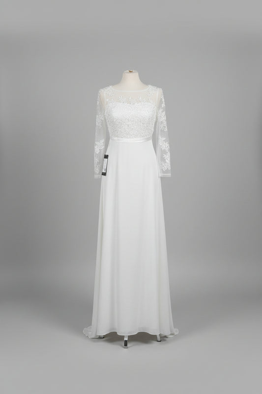 Wedding Dress by Ever Pretty - Lace - White - Small Medium