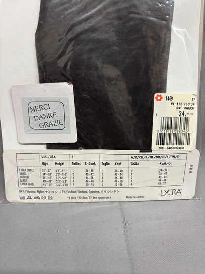 Wolford Satin Touch Black Tights Size Small