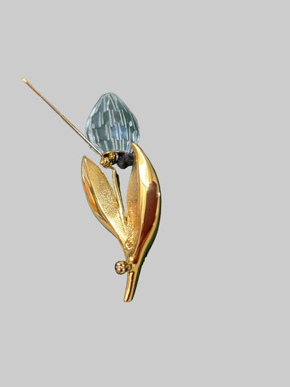 Swarovski Crystal Memories Tulip Brooch Boxed