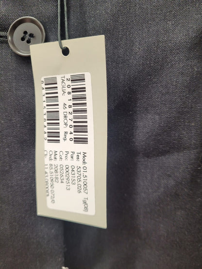 BNWT Calvin Klein Charcoal Grey Black Blazer (S) UK 8 EU 36 Jacket Double Breasted - NEW