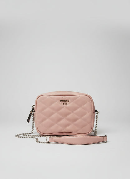 GUESS Sweet Candy Crossbody Bag Quilted Chain Strap