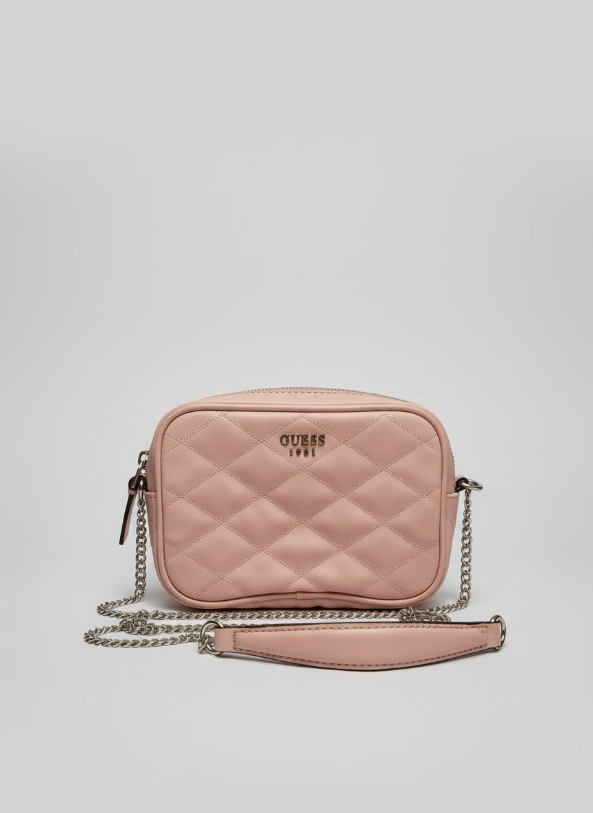 GUESS Sweet Candy Crossbody Bag Quilted Chain Strap