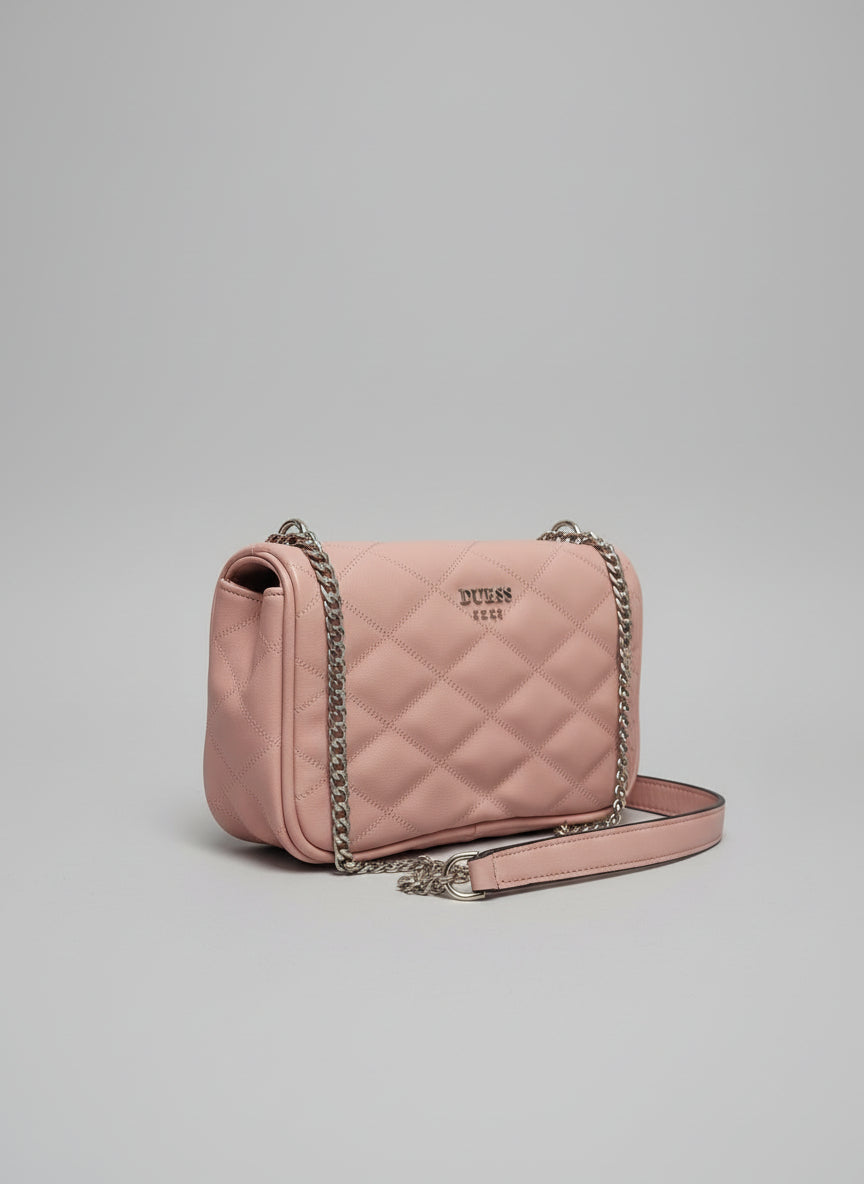 GUESS Sweet Candy Crossbody Bag Quilted Chain Strap