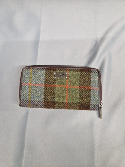 NEW Harris Tweed Rectangle Purse Wallet - Zip Around