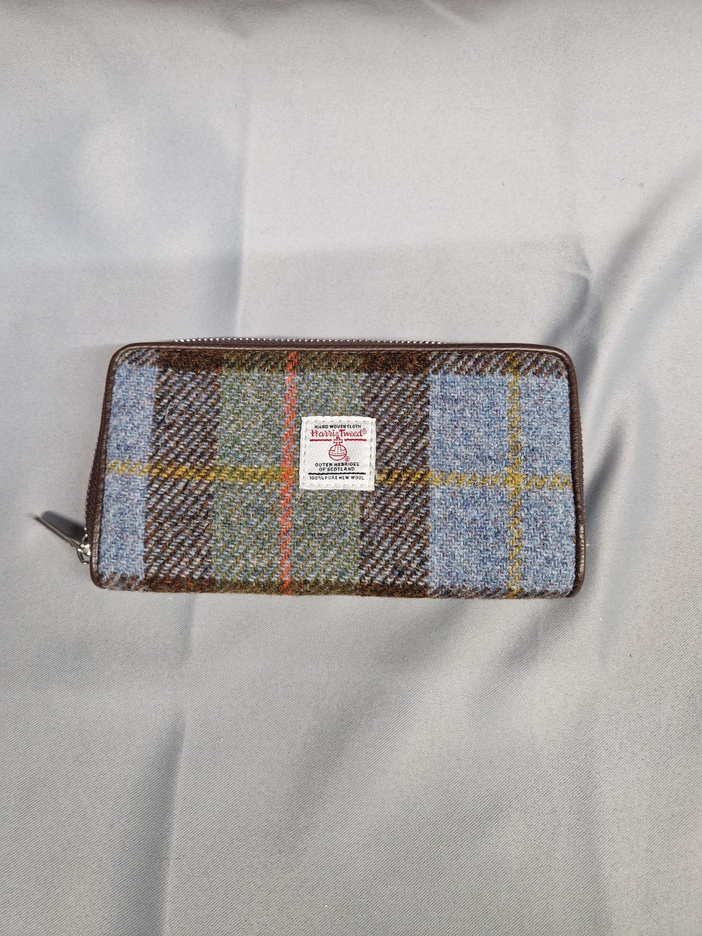 NEW Harris Tweed Rectangle Purse Wallet - Zip Around