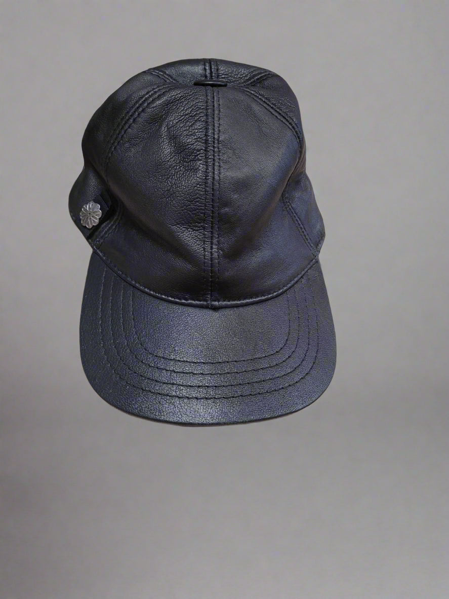 Jenny Roberts Millinery Black Leather Ladies Hat