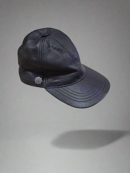 Jenny Roberts Millinery Black Leather Ladies Hat
