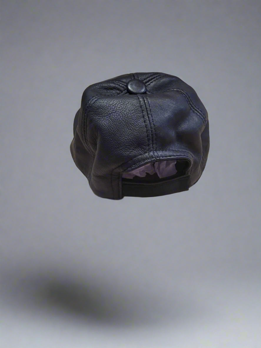 Jenny Roberts Millinery Black Leather Ladies Hat