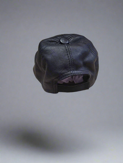 Jenny Roberts Millinery Black Leather Ladies Hat