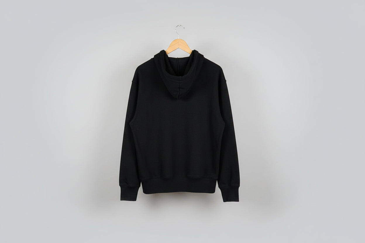 Paul Smith Men's Black Hoodie with Planet Print Size L Good Condition