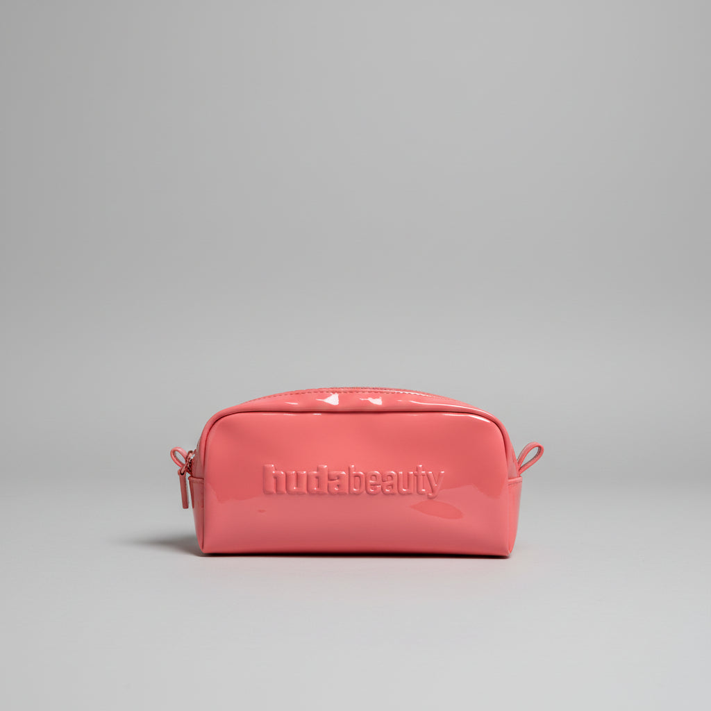 Huda Beauty Pink Large Zip - Make Up Cosmetic Bag