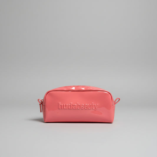 Huda Beauty Pink Large Zip - Make Up Cosmetic Bag