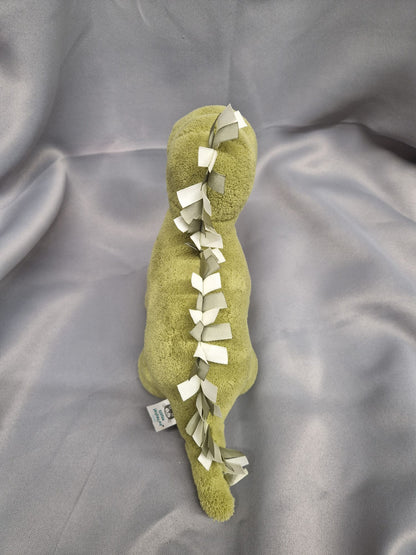 Jellycat chums green dinosaur chime rattle toy (used)