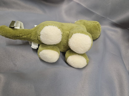 Jellycat chums green dinosaur chime rattle toy (used)