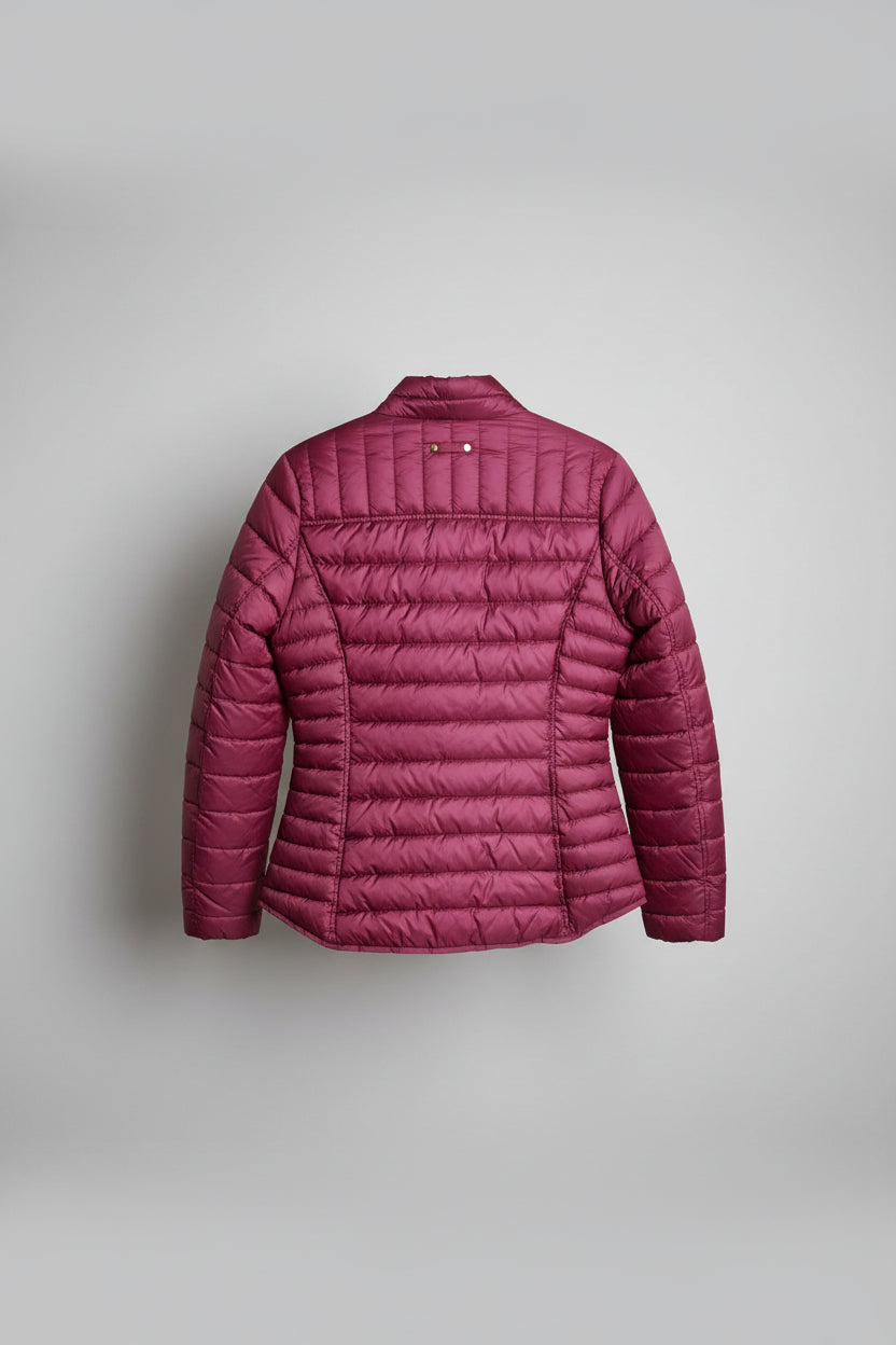 raspberry coloured Joules padded jacket