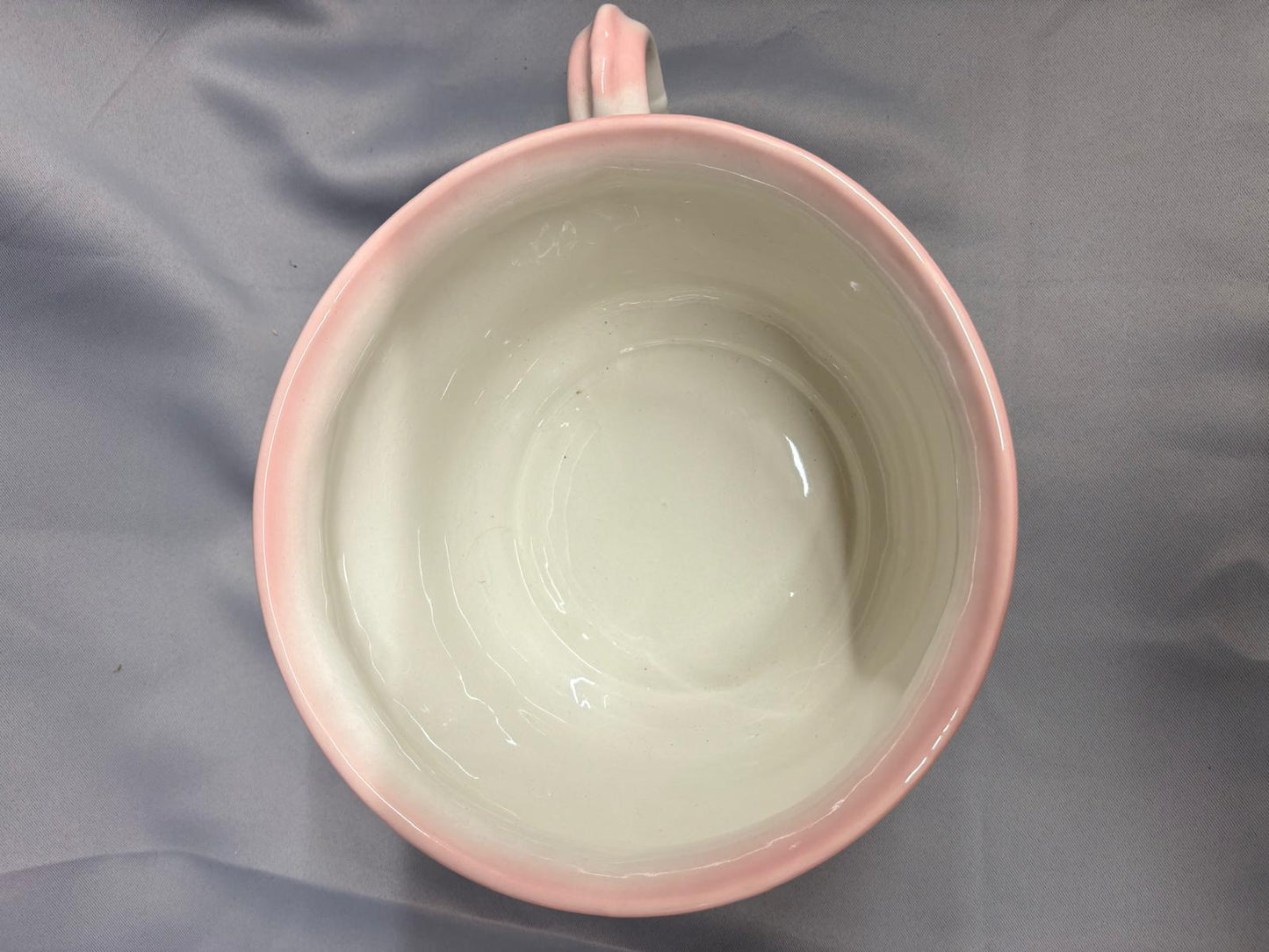 James Kent White Floral Ceramic Bed Pan Potty - Vintage