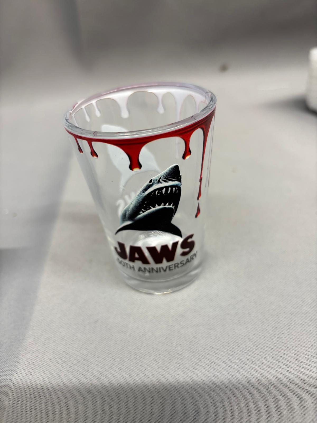 Jaws x 2 Pair 50th Anniversary Collectible Glasses