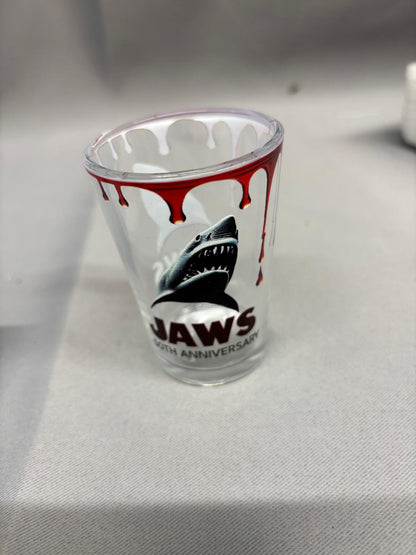 Jaws x 2 Pair 50th Anniversary Collectible Glasses