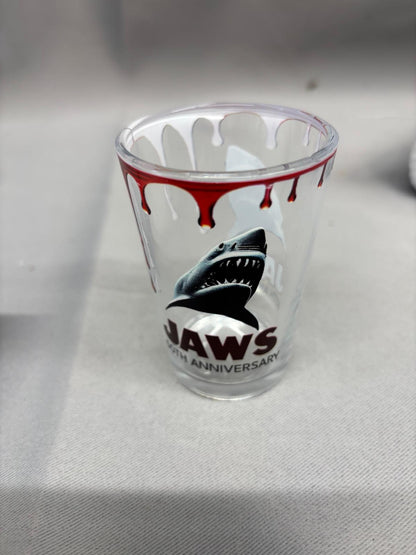 Jaws x 2 Pair 50th Anniversary Collectible Glasses