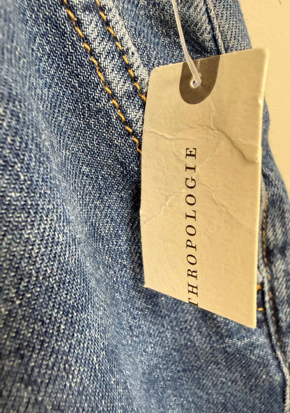 BNWT Pilcro & Letterpress - Anthropologie Jeans (XS) Elasticated Waist Straight Wide Leg Split