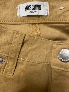 Beige Moschino Straight-Leg Jeans - UK 10 12 EU 38 40 - Very Good Used Condition - Women's