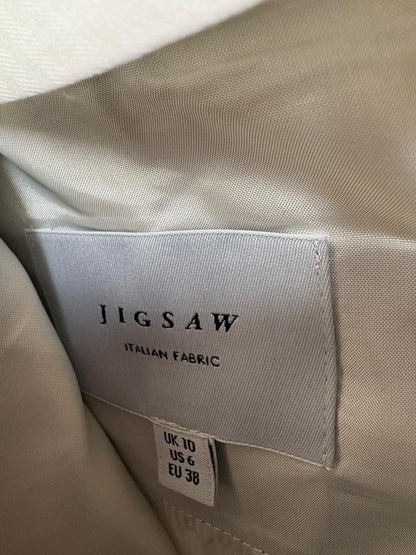 Jigsaw Navy & White Polka Dot Trousers UK 10 EU 38 - Chino - Straight Leg -   EXCELLENT CONDITION