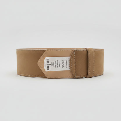 Jigsaw Chevron Woven Suede Belt - Taupe Waist-Belt - Size Small - Good Used Condition