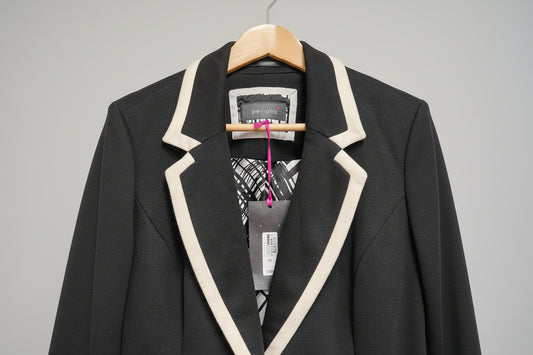 Per Una Black & White Blazer M&S UK 16 EU 44 Jacket - BNWT New