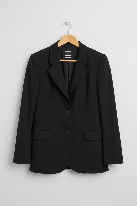 Joseph (M) Black Blazer Jacket Size Medium Double Breasted - GOOD USED CONDITION