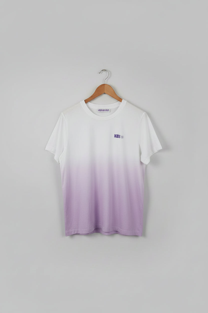 Koibird Women's Pink Ombre 100% Cotton T-Shirt - Size Large