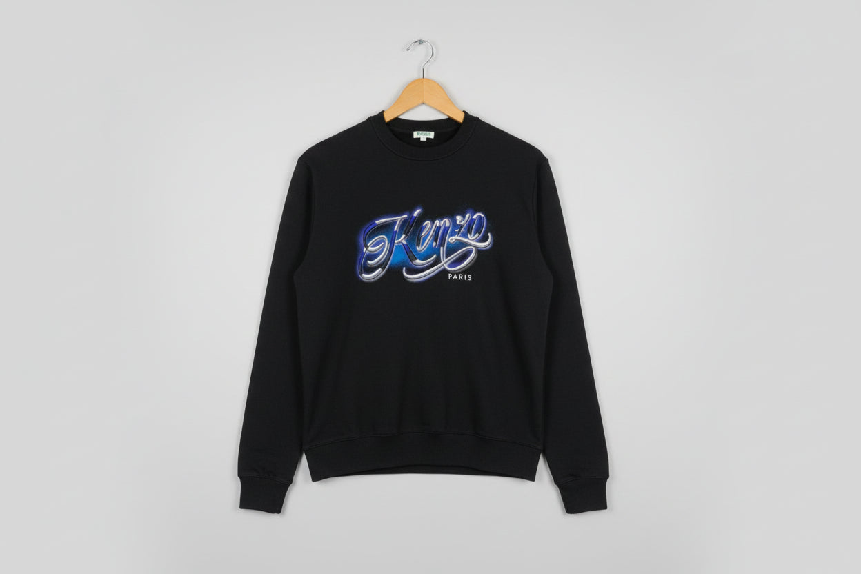 Black Kenzo Embroidered Jumper XS