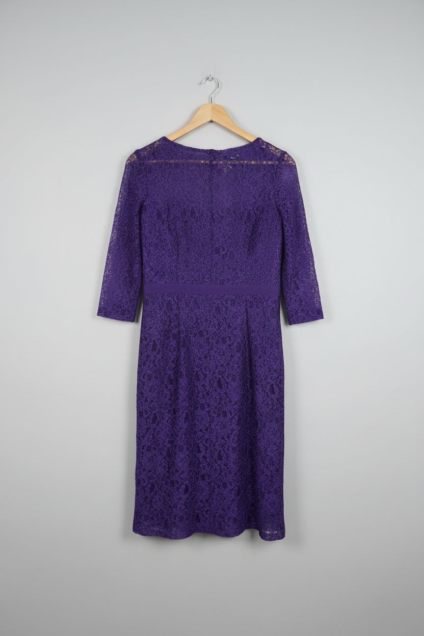 Purple lace dress by Jaeger  size 12