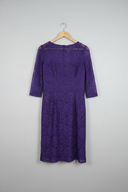 Purple lace dress by Jaeger  size 12