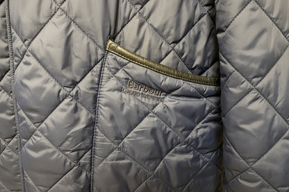 Barbour Landale Land Rover Quilted Jacket - Size Medium - Leather Trim - GOOD USED CONDITION