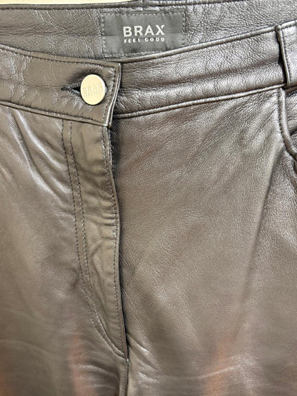 Brax Feel Good Leather Ladies Trousers SIZE 12R USED VGC