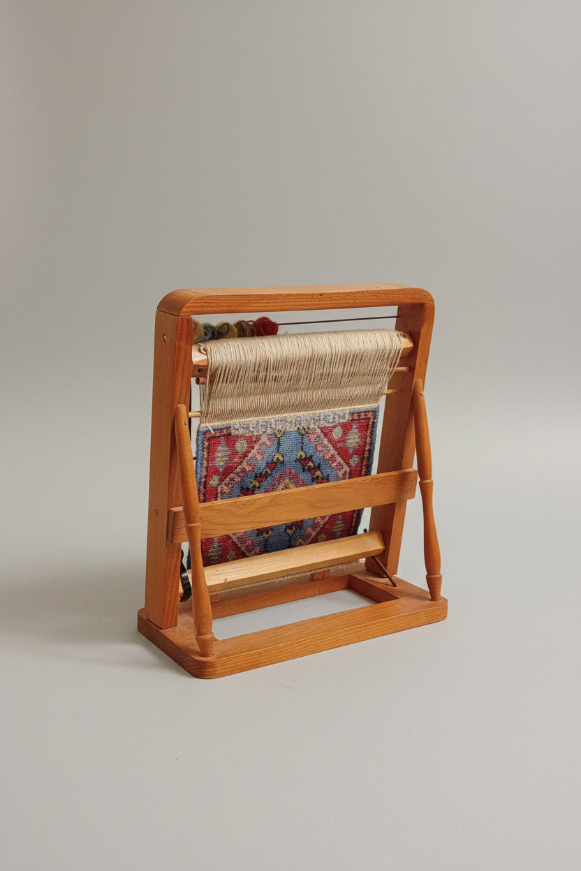 Turkish Rug Loom Collectors Piece Height 13.5" Width 11" Depth 6.5" Good Condition