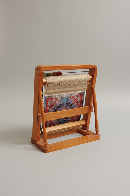 Turkish Rug Loom Collectors Piece Height 13.5" Width 11" Depth 6.5" Good Condition