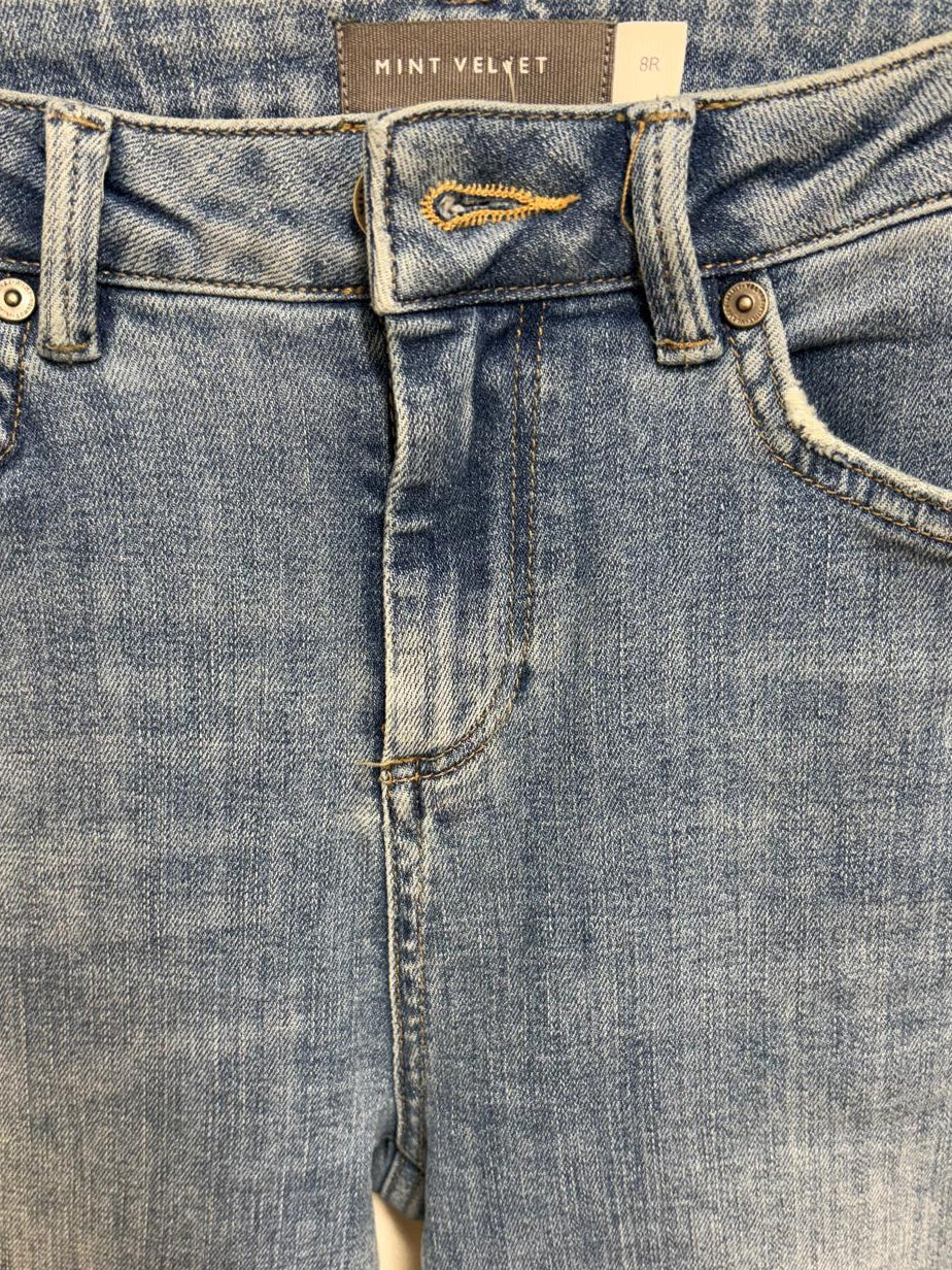 Mint Velvet Light Blue skinny ankle Distressed jeans  USED EXCELLENT SIZE 8R