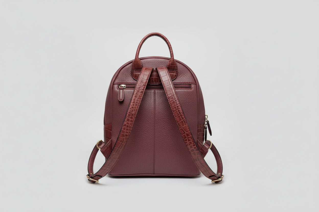 Osprey London Burgundy leather backpack
