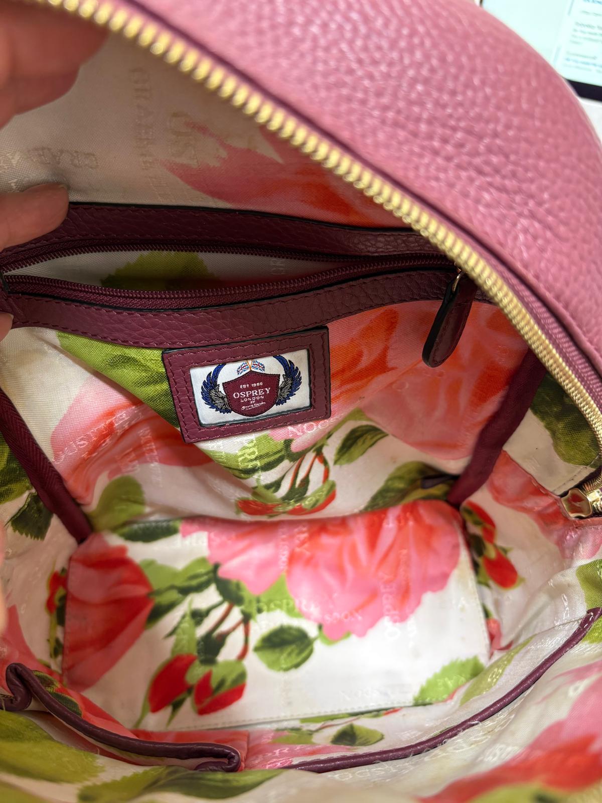 Osprey London Burgundy leather backpack