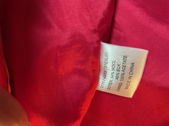 Hobbs Ladies Cerise Pink Dress & Jacket - Dress Suit - UK 14 EU 42 - MOG MOB - Co-Ord