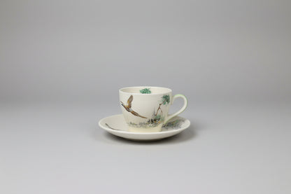 Beautiful Vintage Royal Doulton The Coppice lidded coffee pot with four cups and saucers - USED VGC