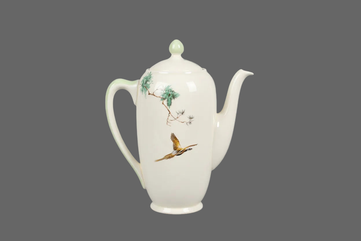 Beautiful Vintage Royal Doulton lidded coffee pot with four cups and saucers - USED VGC