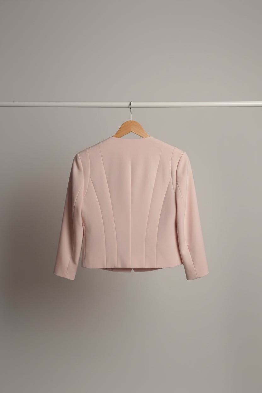 Phase Eight Blush Pink 3/4 Sleeve Special Occasion Jacket Blazer UK 10 EU 38