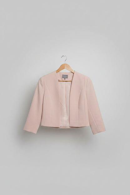 Phase Eight Blush Pink 3/4 Sleeve Special Occasion Jacket Blazer UK 10 EU 38